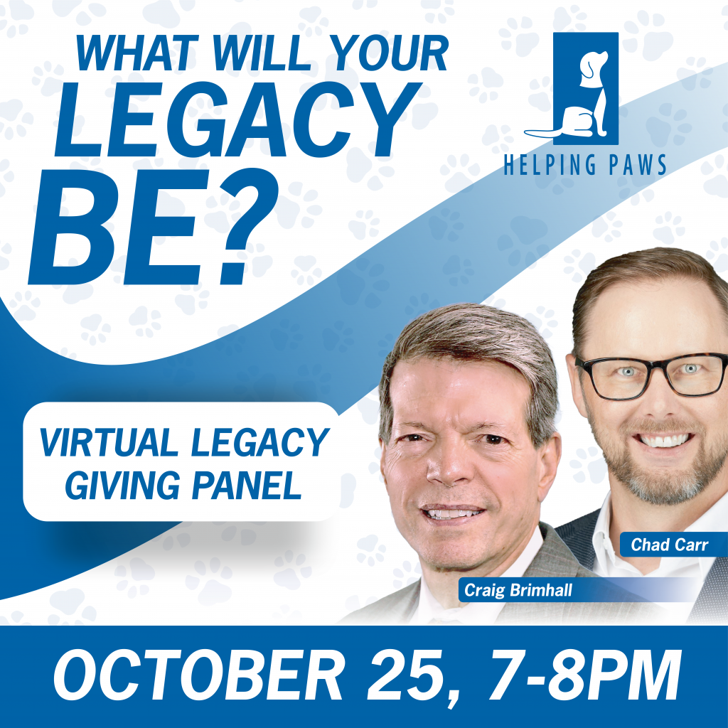Legacy Giving Panel Discussion Helping Paws